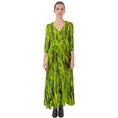 Agricultural Field   Button Up Boho Maxi Dress by rsooll