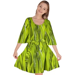 Agricultural Field   Velour Kimono Dress