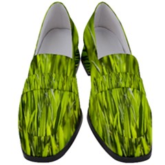 Agricultural Field   Women s Chunky Heel Loafers