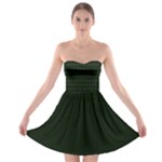 Green Glass Kaleidoscope Strapless Bra Top Dress