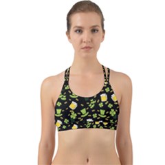 St Patricks Day Pattern Back Web Sports Bra by Valentinaart