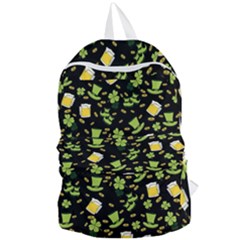 St Patricks Day Pattern Foldable Lightweight Backpack by Valentinaart