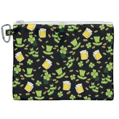 St Patricks Day Pattern Canvas Cosmetic Bag (xxl) by Valentinaart