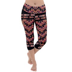 Nature Flower Girls Lightweight Velour Capri Yoga Leggings by pepitasart