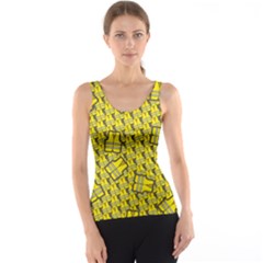 Gilet Jaune Pattern Yellowvests Cowcow Gilet Jaune Pattern Funny Yellow Vests Tank Top by snek