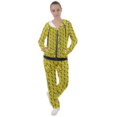 Gilet Jaune Pattern Yellowvests Cowcow Gilet Jaune Pattern Funny Yellow Vests Women s Tracksuit by snek