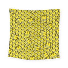 Gilet Jaune Pattern Yellowvests Cowcow Gilet Jaune Pattern Funny Yellow Vests Square Tapestry (small) by snek