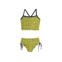 Gilet Jaune Pattern Yellowvests Cowcow Gilet Jaune Pattern Funny Yellow Vests Girls  Tankini Swimsuit by snek