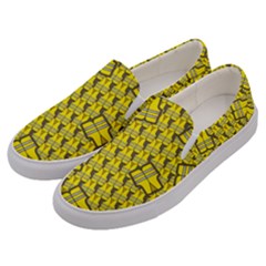 Gilet Jaune Pattern Yellowvests Cowcow Gilet Jaune Pattern Funny Yellow Vests Men s Canvas Slip Ons by snek