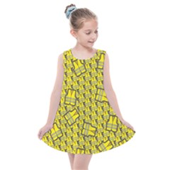 Gilet Jaune Pattern Yellowvests Cowcow Gilet Jaune Pattern Funny Yellow Vests Kids  Summer Dress by snek