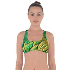 Patterns Green Yellow String Got No Strings Sports Bra by Alisyart