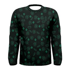 St Patricks Day Pattern Men s Long Sleeve Tee by Valentinaart