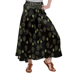 St Patricks Day Pattern Satin Palazzo Pants by Valentinaart