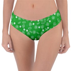 St Patricks Day Pattern Reversible Classic Bikini Bottoms by Valentinaart
