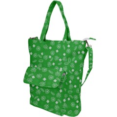 St Patricks Day Pattern Shoulder Tote Bag by Valentinaart