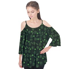 St Patricks day pattern Flutter Tees