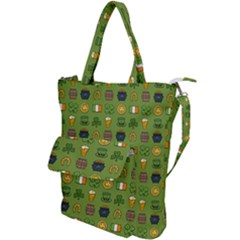 St Patricks Day Pattern Shoulder Tote Bag by Valentinaart