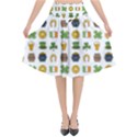 St Patricks day pattern Flared Midi Skirt View1