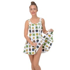 St Patricks Day Pattern Inside Out Casual Dress by Valentinaart