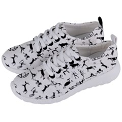 Petroglyph Runic Cavemen Nordic Black Paleo Drawings Pattern Men s Lightweight Sports Shoes