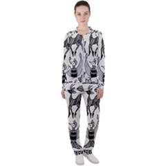 African Senufo Korhogo Tribal Ethnic Art  Casual Jacket And Pants Set