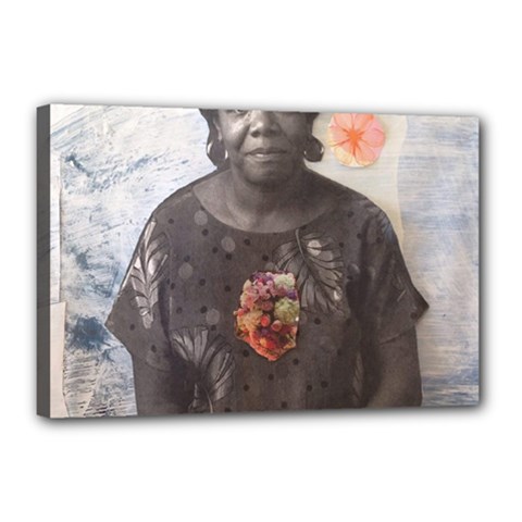 Maya Angelou Canvas 18  X 12  (stretched) by itshanapa