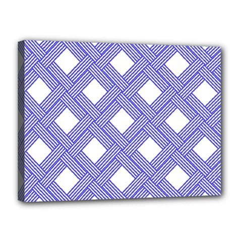 Textile Cross Seamless Pattern Canvas 16  X 12  (stretched) by Pakrebo