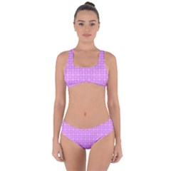 Wreath Differences Criss Cross Bikini Set by Pakrebo