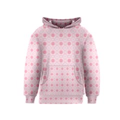 Traditional Patterns Pink Octagon Kids  Pullover Hoodie by Pakrebo