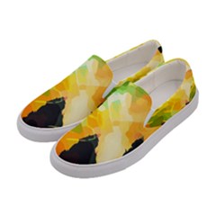 Forest Trees Nature Wood Green Women s Canvas Slip Ons by Pakrebo