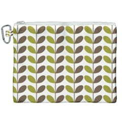 Leaf Plant Pattern Seamless Canvas Cosmetic Bag (XXL)