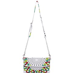 Round Star Colors Illusion Mandala Mini Crossbody Handbag