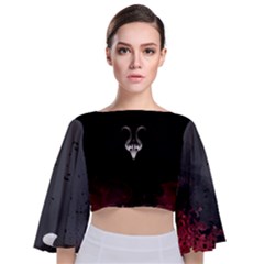 Wondering Around - Butterfly Sleeve Chiffon Top by darkaura