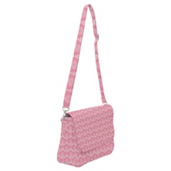 Damask Floral Design Seamless Shoulder Bag With Back Zipper by Pakrebo