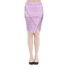 A Hexagonal Pattern Unidirectional Midi Wrap Pencil Skirt by Pakrebo