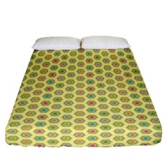 A Hexagonal Pattern Unidirectional Fitted Sheet (california King Size) by Pakrebo