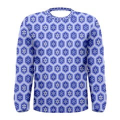 A Hexagonal Pattern Unidirectional Men s Long Sleeve Tee by Pakrebo