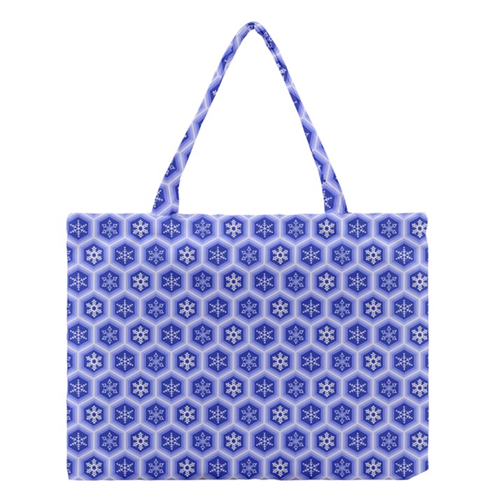 A Hexagonal Pattern Unidirectional Medium Tote Bag