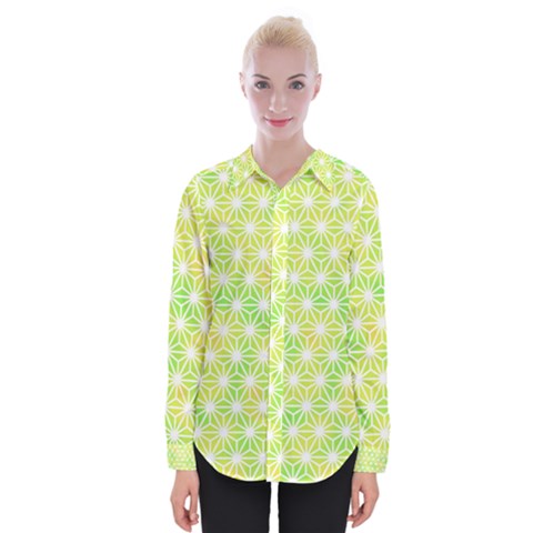 Traditional Patterns Hemp Pattern Womens Long Sleeve Shirt by Pakrebo