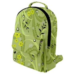 Seamless Pattern Green Garden Flap Pocket Backpack (small) by Pakrebo