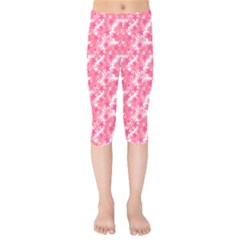 Phlox Spring April May Pink Kids  Capri Leggings  by Pakrebo