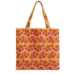 Maple Leaf Autumnal Leaves Autumn Zipper Grocery Tote Bag