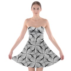 Abstract Seamless Pattern Strapless Bra Top Dress by Pakrebo