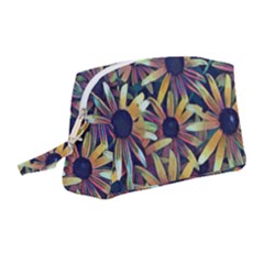 Spring Floral Black Eyed Susan Wristlet Pouch Bag (medium) by Pakrebo