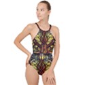 Tree Monster Maestro Landscape High Neck One Piece Swimsuit View1