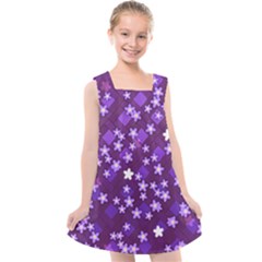 Textile Cross Pattern Square Kids  Cross Back Dress