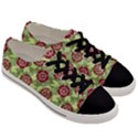 Seamless Pattern Leaf The Pentagon Men s Low Top Canvas Sneakers View3