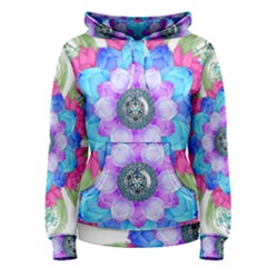 Lotus Flower Bird Metatron S Cube Women s Pullover Hoodie by Pakrebo