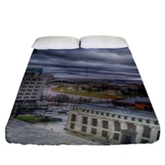 Ohio Supreme Court View Fitted Sheet (california King Size) by Riverwoman