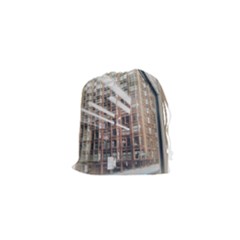 Chicago L Morning Commute Drawstring Pouch (xs) by Riverwoman
